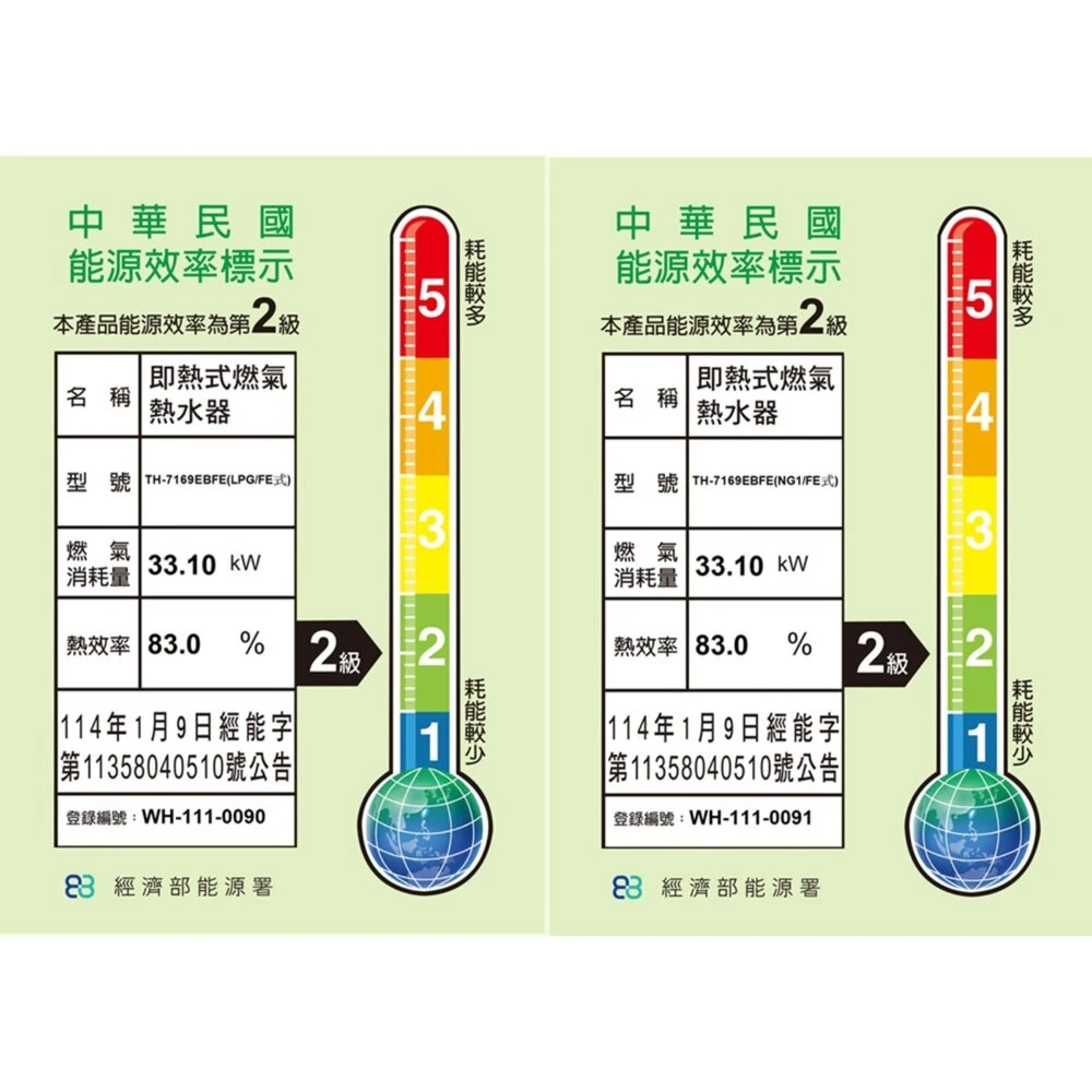 《topax莊頭北》16L eco節能數位恆溫熱水器TH-7169EBFE