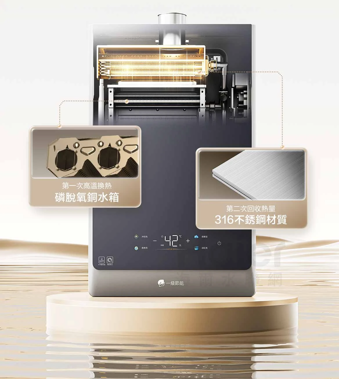 《Haier 海爾》16L  一級能效 冷凝式節能燃氣熱水器-16L(JSLQ 29-16GH FNG1)