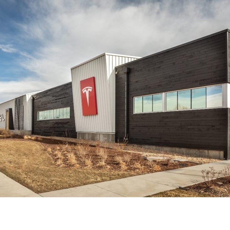 用KEBONY建造的TESLA展示中心