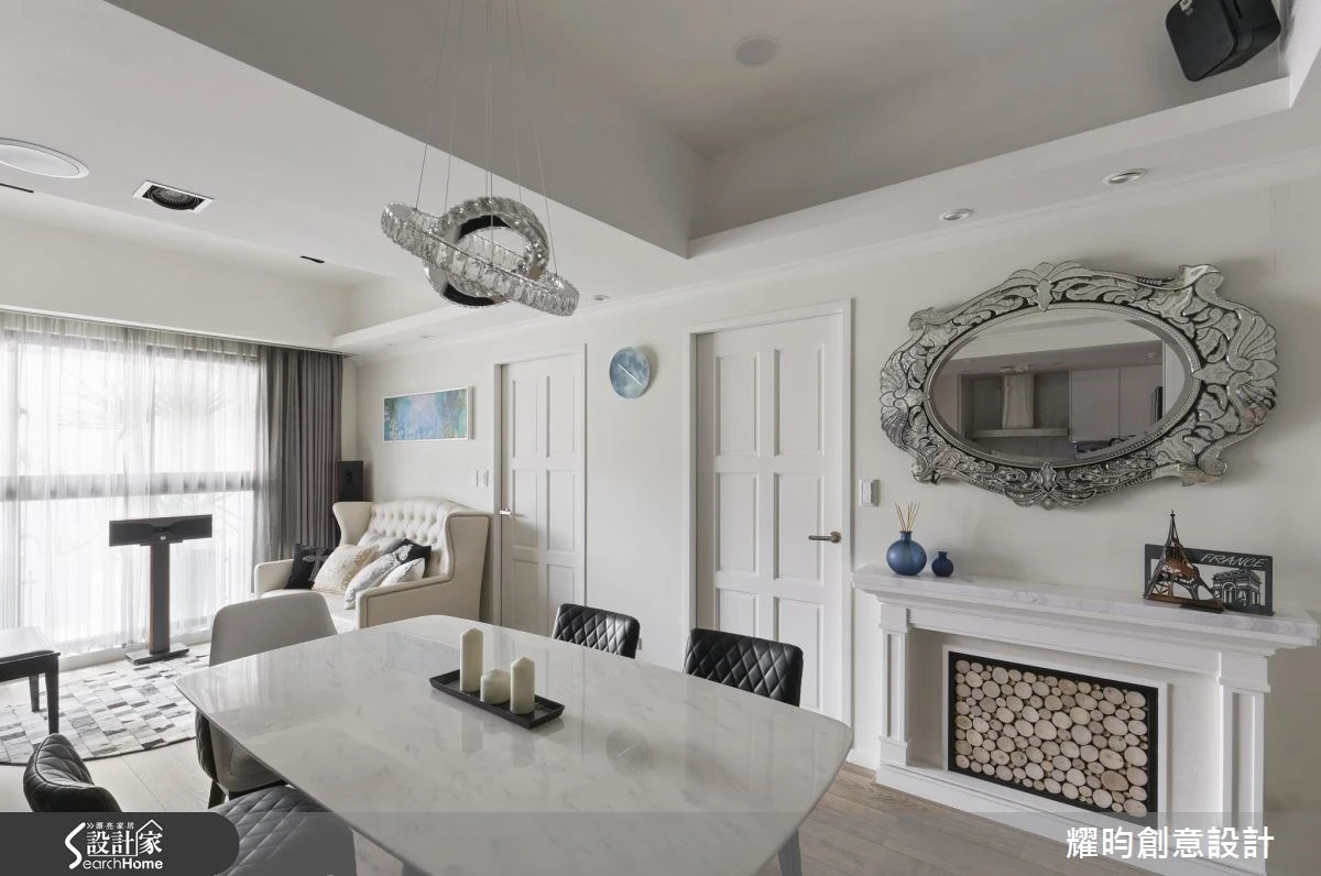 把家變成電影院！ 愛上 24 坪寧靜白輕美式