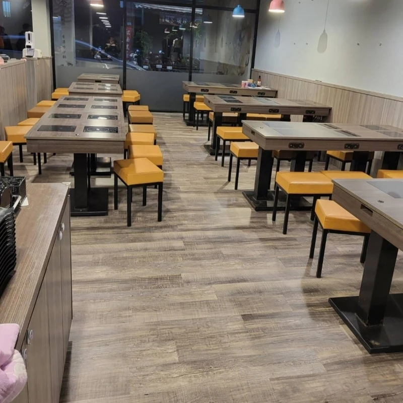 恭賀樹林區火鍋店(塑膠地板)工程完工｜台北塑膠地板施工推薦