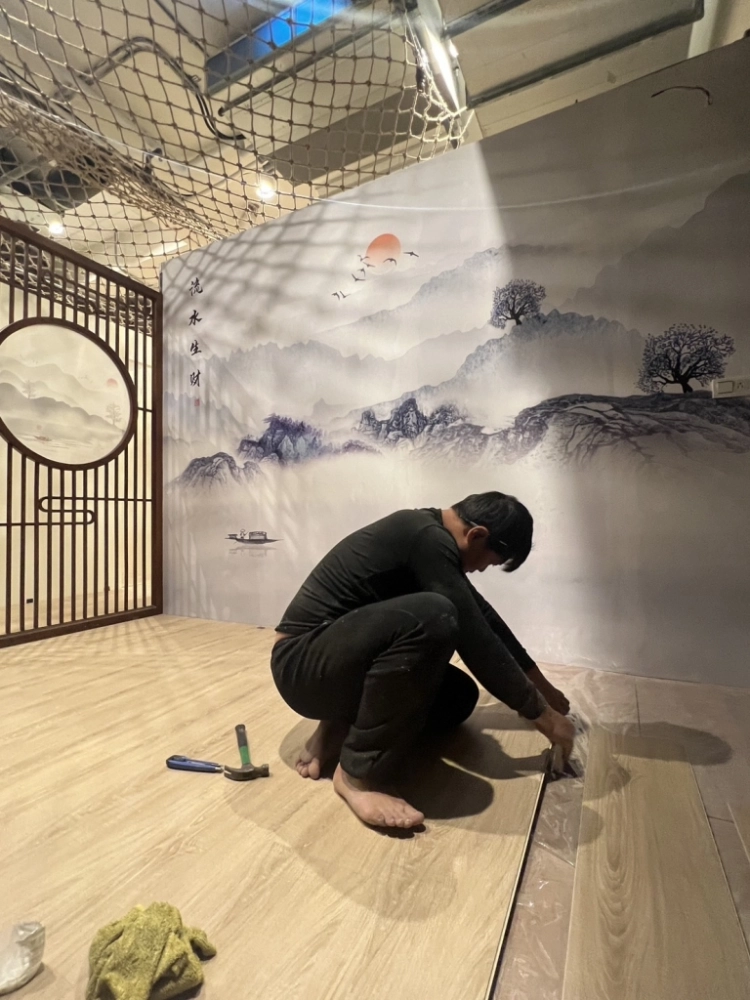 SPC防水地板安裝