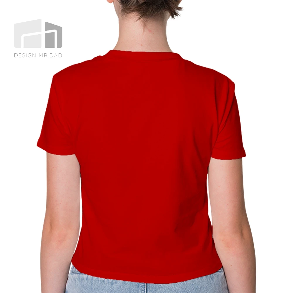 (女-紅色)彩虹團體絲綢感吸濕排汗T恤