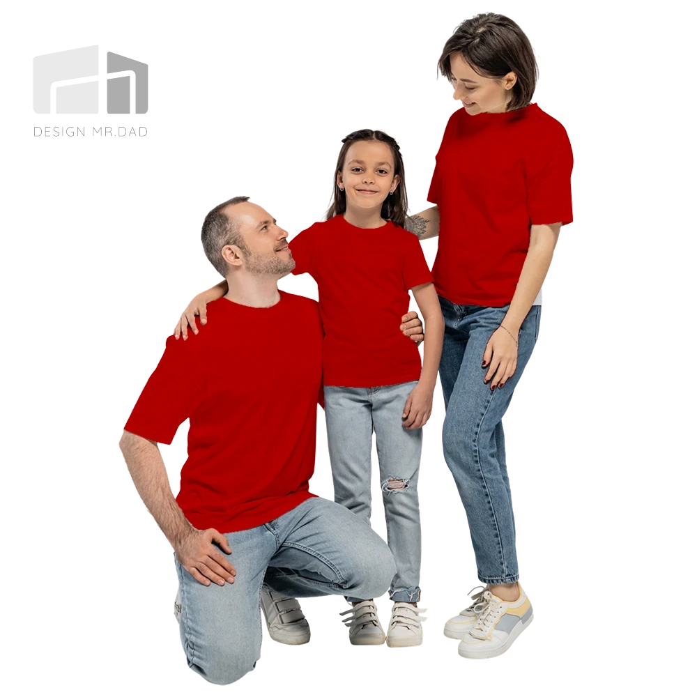 親子裝-彩虹團體絲綢感吸濕排汗T恤 (多色/不同尺寸)