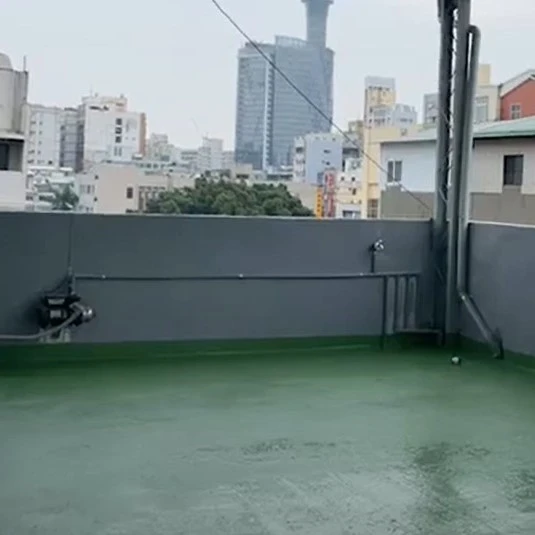 頂樓地板pu防水隔熱漆施作-防水工程/台中防水工程/太平防水工程