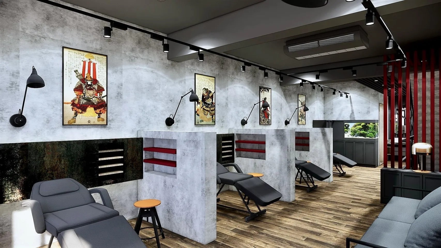 鬼谷子刺青店設計案