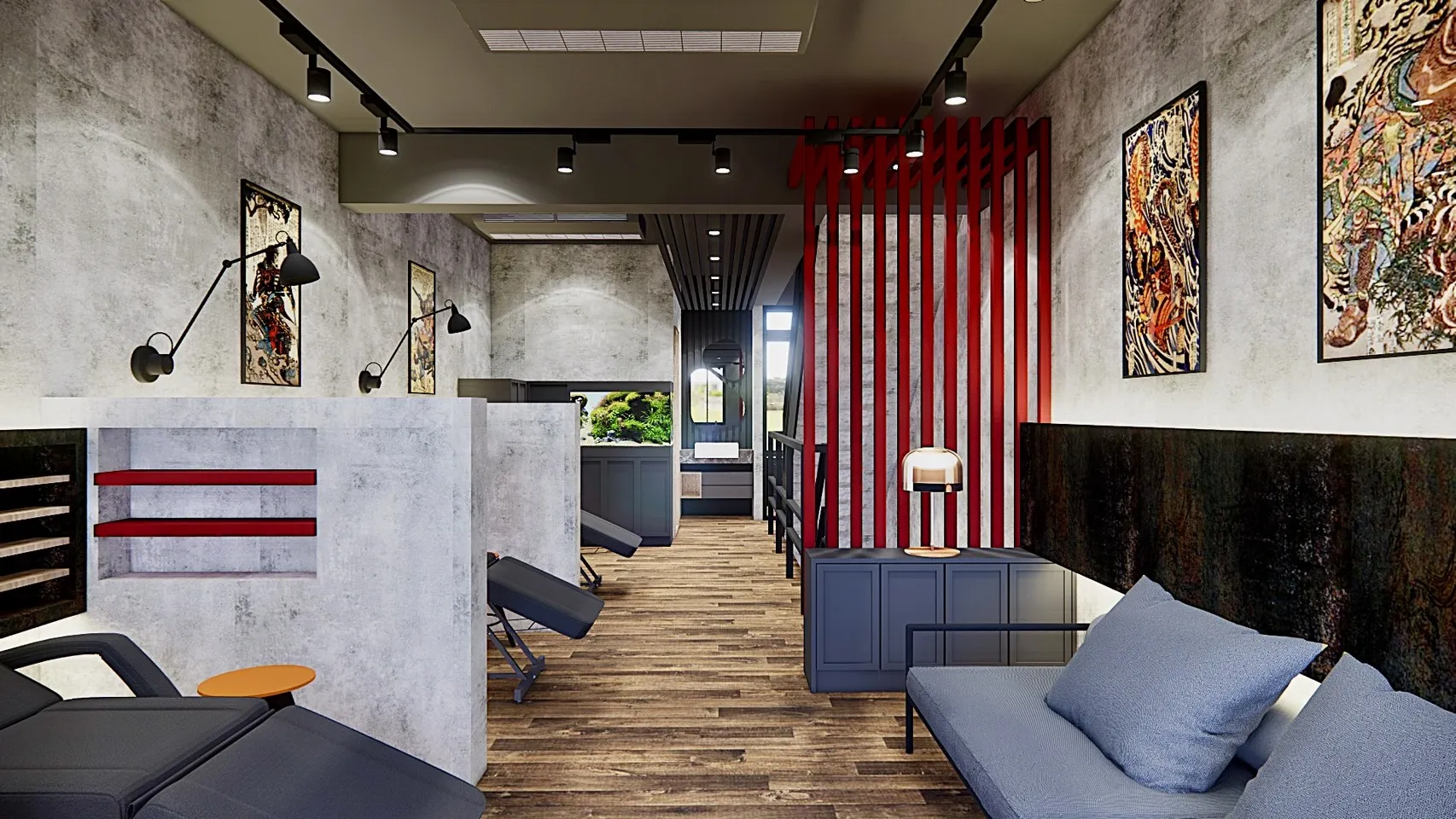 鬼谷子刺青店設計案