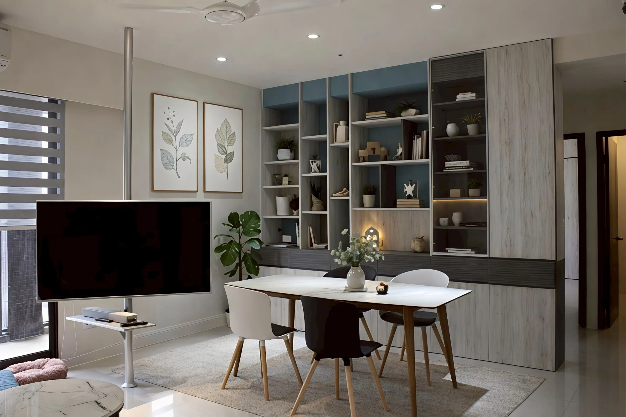 暖白木質 × 自然留白