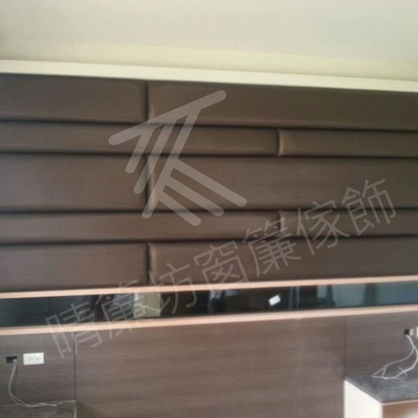 床頭裱布造型牆 及臥榻0010