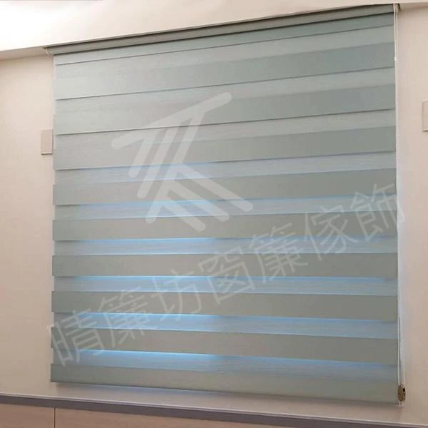 【半遮光窗簾布】【仿麻繡面窗紗】【coulisse白色木百葉】【床頭菱形皮革造型牆】【遮調光捲簾】員林透天住宅案