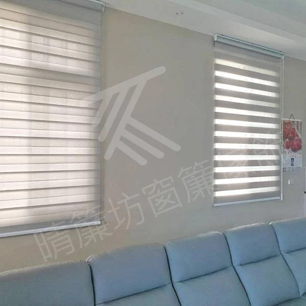 【調光捲簾】【全遮光背膠窗簾布】【素面窗紗】花壇唐小姐別墅住宅案