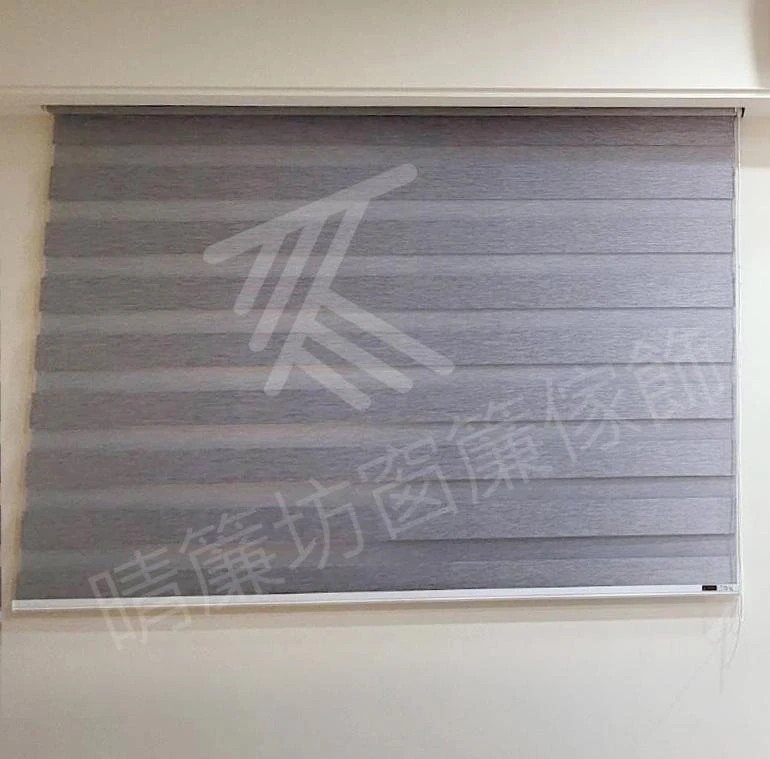 【進口窗紗】【細麻紋遮光布】【白色無縫紗】【遮、調光捲簾】【背膠捲簾】清水透天住宅案