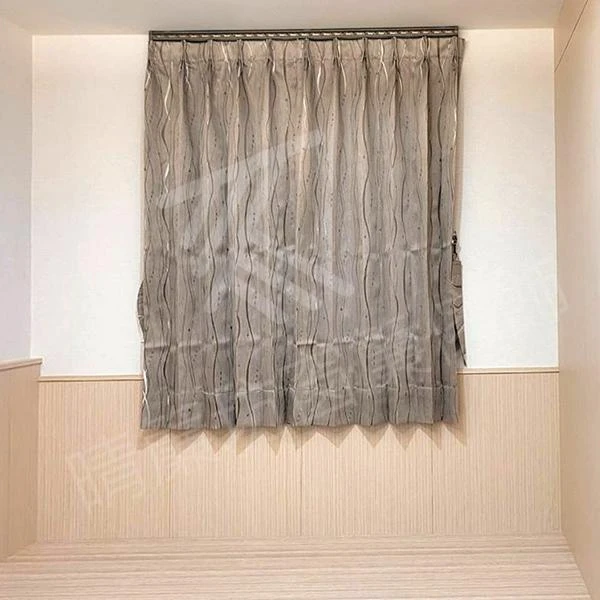 【印花遮光布】【橫紋無縫窗紗】【方形木軌】【織錦緹花遮光布】【橫紋羅馬簾】員林華廈大樓住宅案