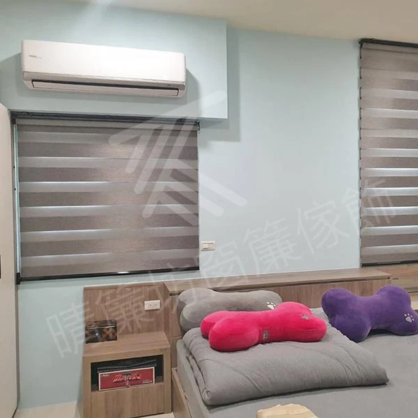 【調光捲簾】【全遮光背膠窗簾布】【素面窗紗】花壇唐小姐別墅住宅案