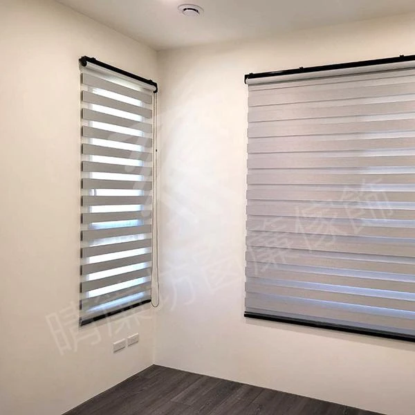 【麻織紋遮光窗簾布】【無縫窗紗】【遮、調光捲簾】北屯區公寓