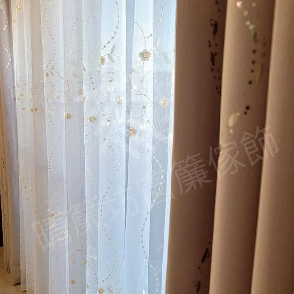 【仿麻遮光布】【無縫窗紗】【直條紋遮光布】【仿麻印花遮光布 】北斗透天電梯住宅案