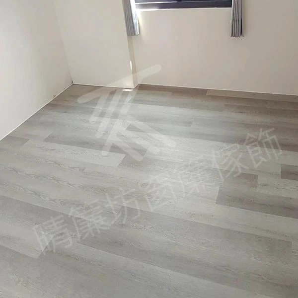 【spc石塑防水地板】【半遮光窗簾布】【方形藝術木軌】雲林莿桐鄉套房住宅案