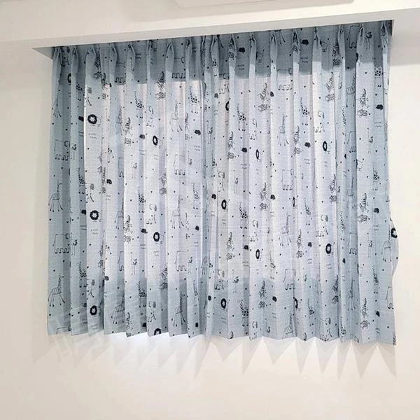 【仿麻遮光布】【無縫窗紗】【直條紋遮光布】【仿麻印花遮光布 】北斗透天電梯住宅案