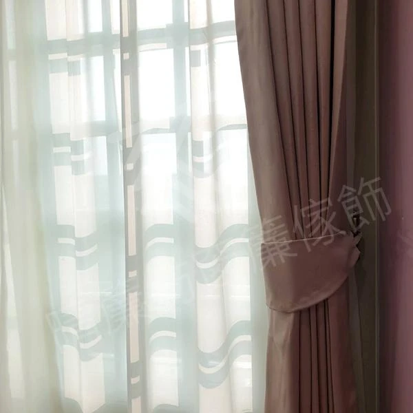 【調光捲簾】【全遮光背膠窗簾布】【素面窗紗】花壇唐小姐別墅住宅案