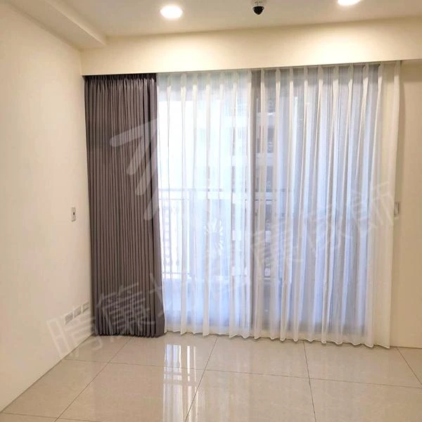 【麻織紋遮光窗簾布】【無縫窗紗】【遮、調光捲簾】北屯區公寓