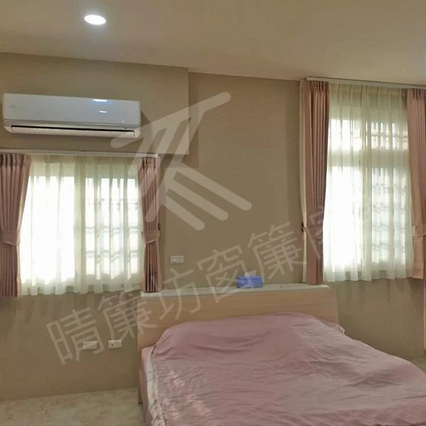 【調光捲簾】【全遮光背膠窗簾布】【素面窗紗】花壇唐小姐別墅住宅案