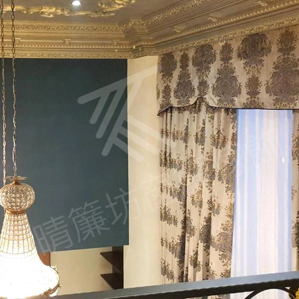 【進口燙金絨布】【進口窗紗】【進口絨布】【風琴簾】台中太平獨棟住宅案