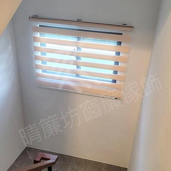 【仿麻遮光布】【無縫窗紗】【直條紋遮光布】【仿麻印花遮光布 】北斗透天電梯住宅案