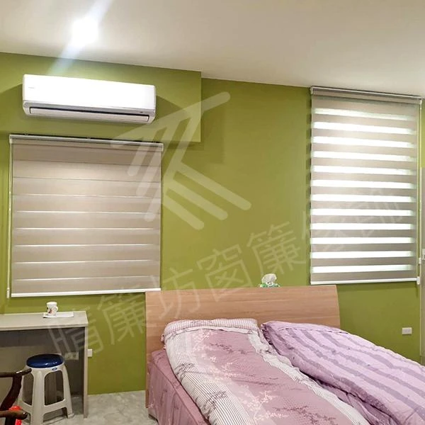 【調光捲簾】【全遮光背膠窗簾布】【素面窗紗】花壇唐小姐別墅住宅案