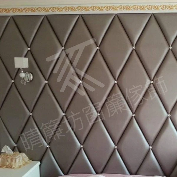 床頭裱布造型牆 及臥榻0006