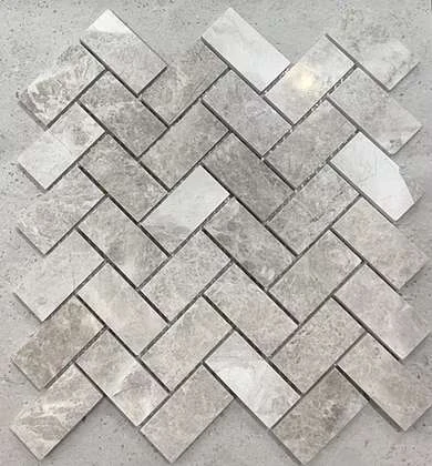 AQ-銀狐灰人字貼馬賽克