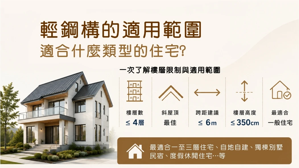 輕鋼構住宅可以蓋幾層？適合什麼類型的住宅？
