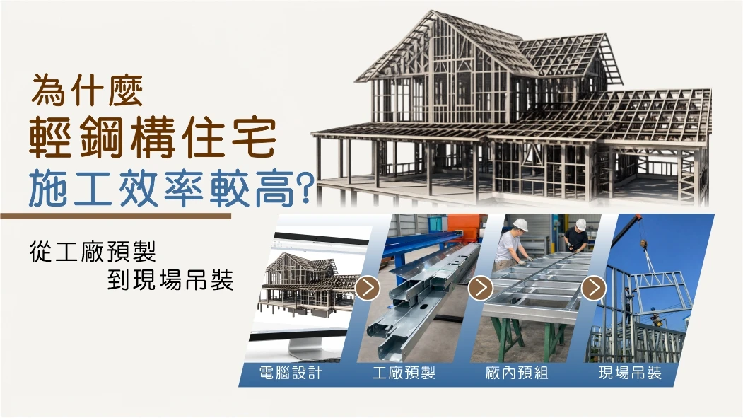 為什麼輕鋼構住宅施工效率較高？從工廠預製到現場吊裝一次看懂