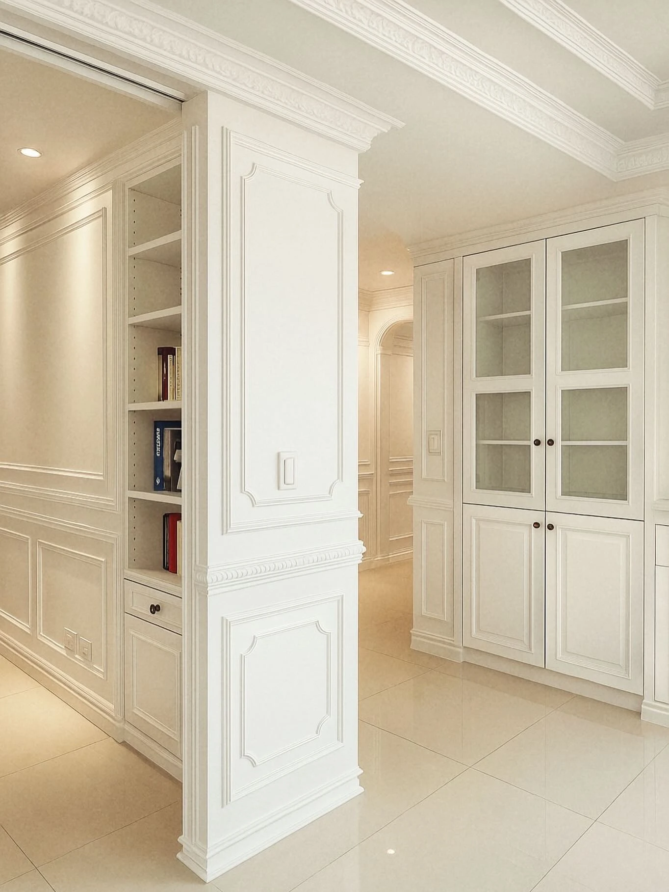 White Classic System｜大安區統包｜板橋系統櫃規劃