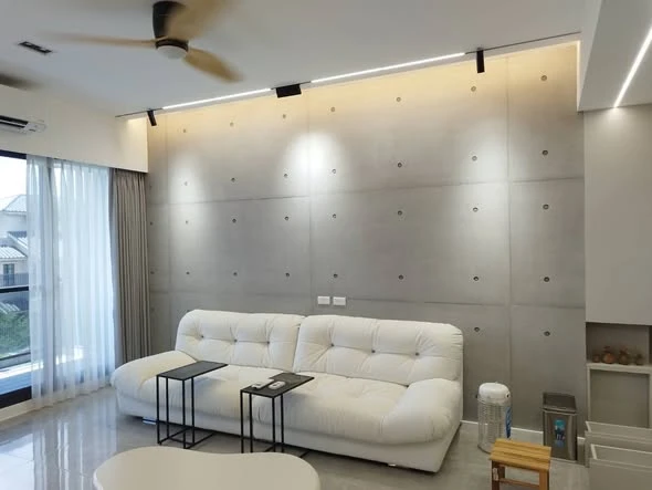 宜蘭背牆後製清水模