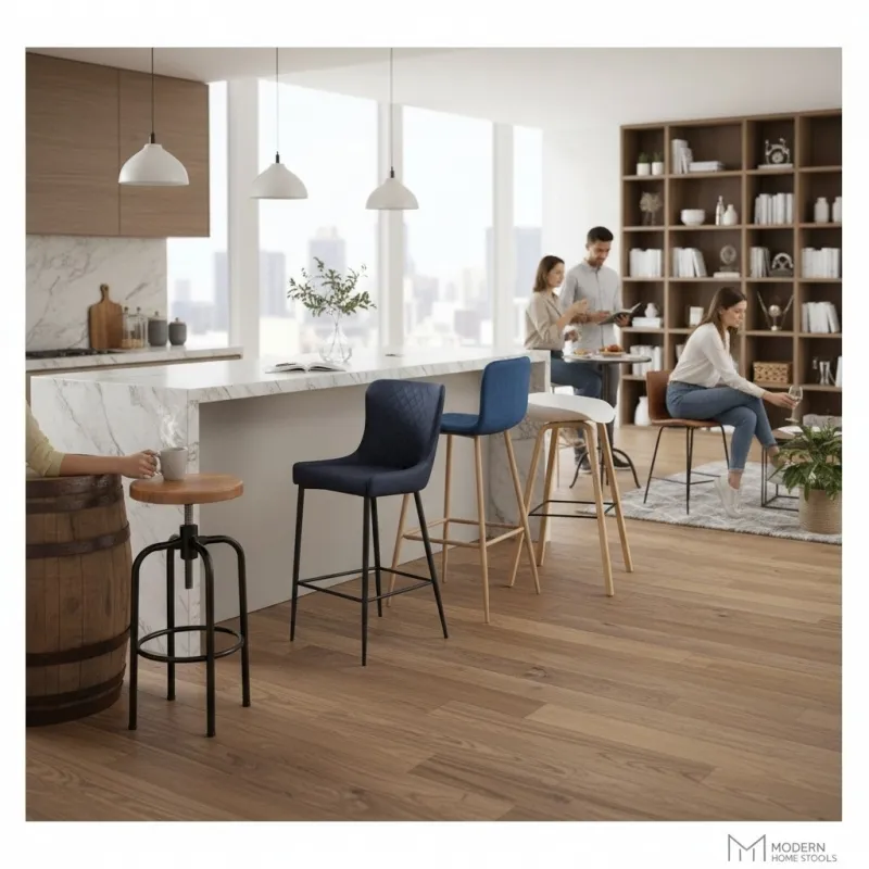 吧台椅高度怎麼選？中島桌、餐桌、吧檯的標準高度全解析