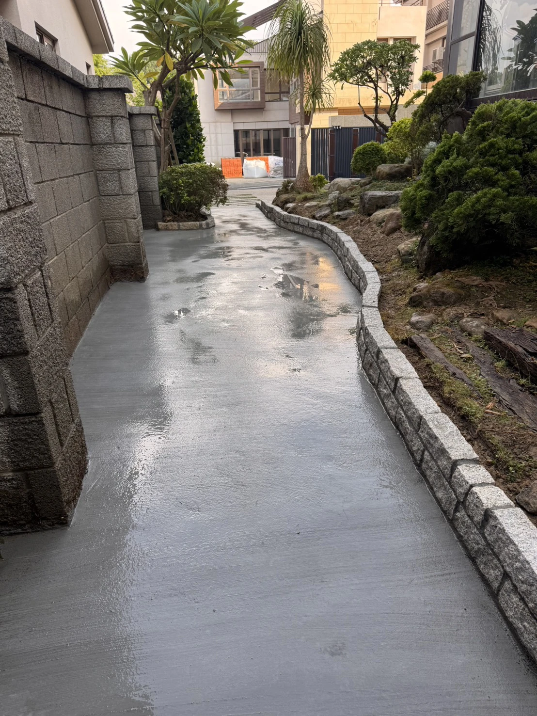 庭園地坪灌漿-苗栗大將軍案