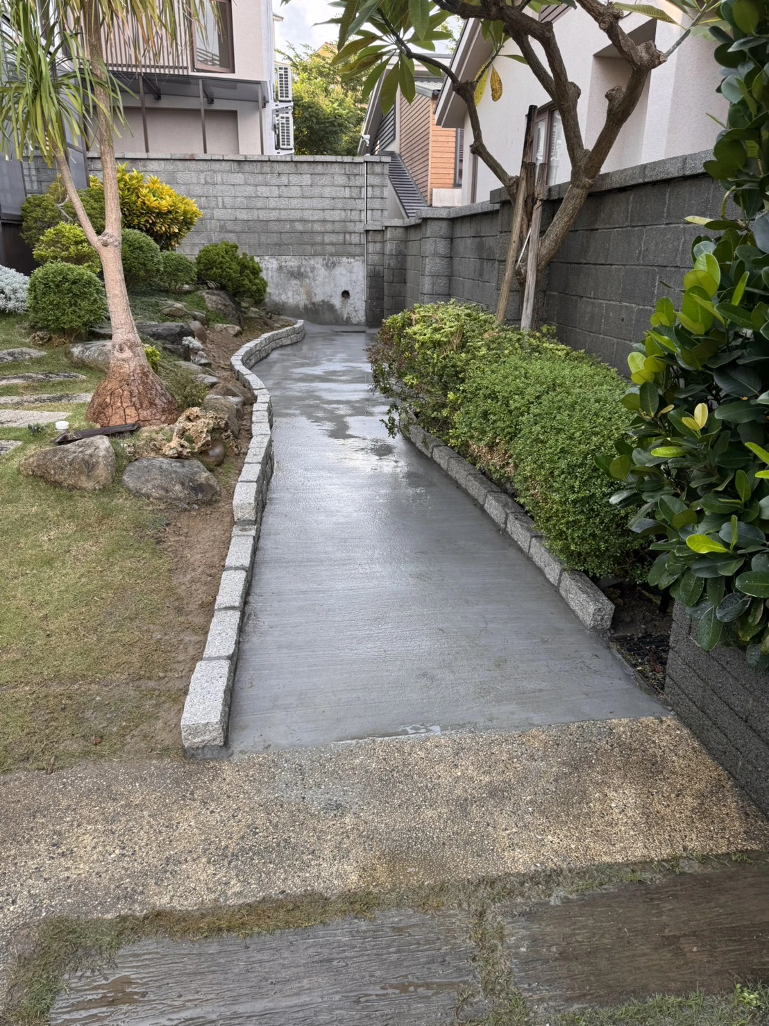 庭園地坪灌漿-苗栗大將軍案