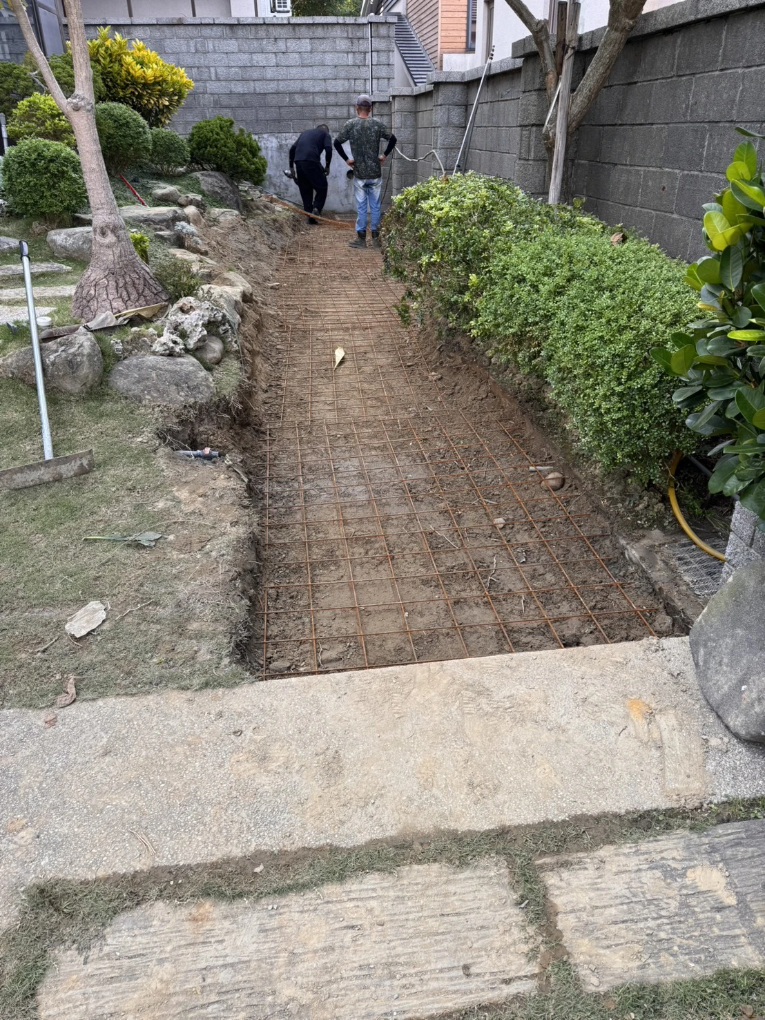 庭園地坪灌漿-苗栗大將軍案