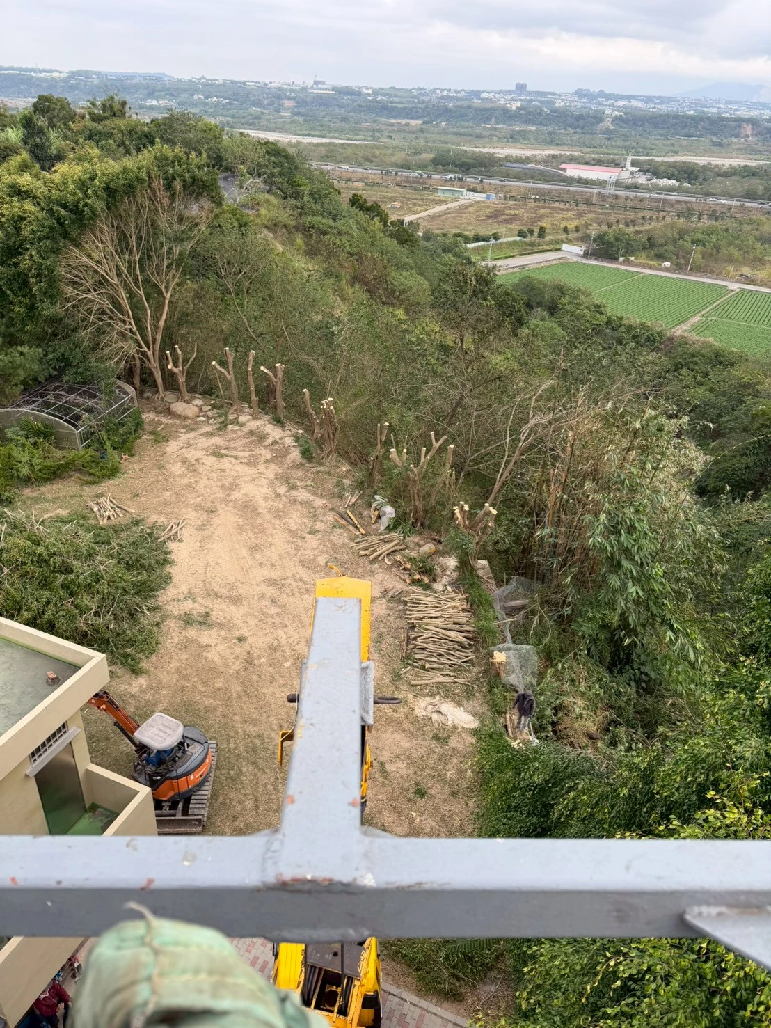 高空樹木矮化及地坪灌漿-神岡案