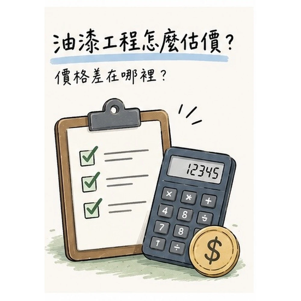 油漆工程怎麼估價？價格差在哪裡？