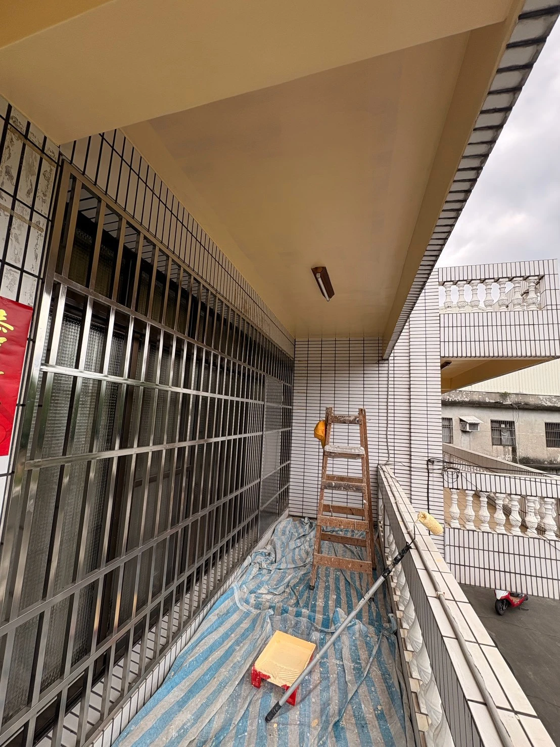 埤頭｜全棟室外裂縫填補施作外牆防水漆