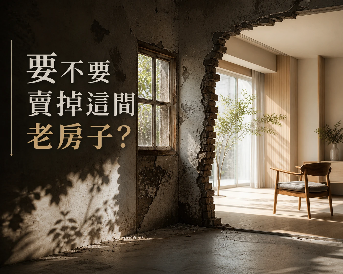 繼承了老家，該賣掉還是翻新？2026 老屋重生對話全紀錄