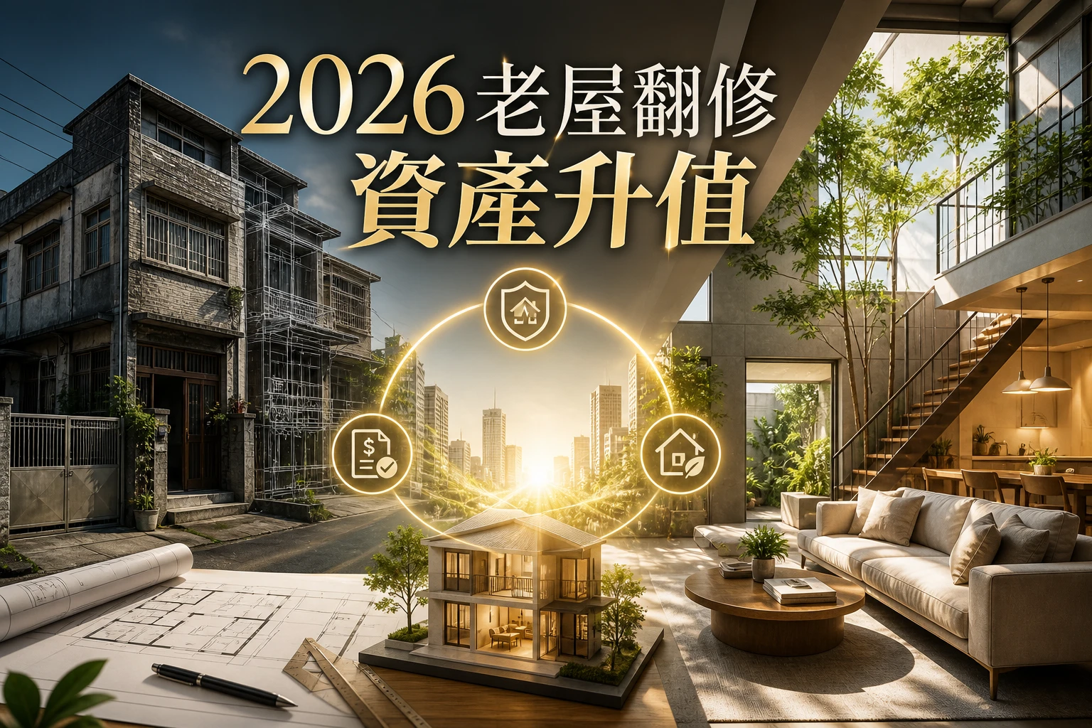 2026 老屋翻修必看：如何打造「資產級」長久住宅並領取補助？