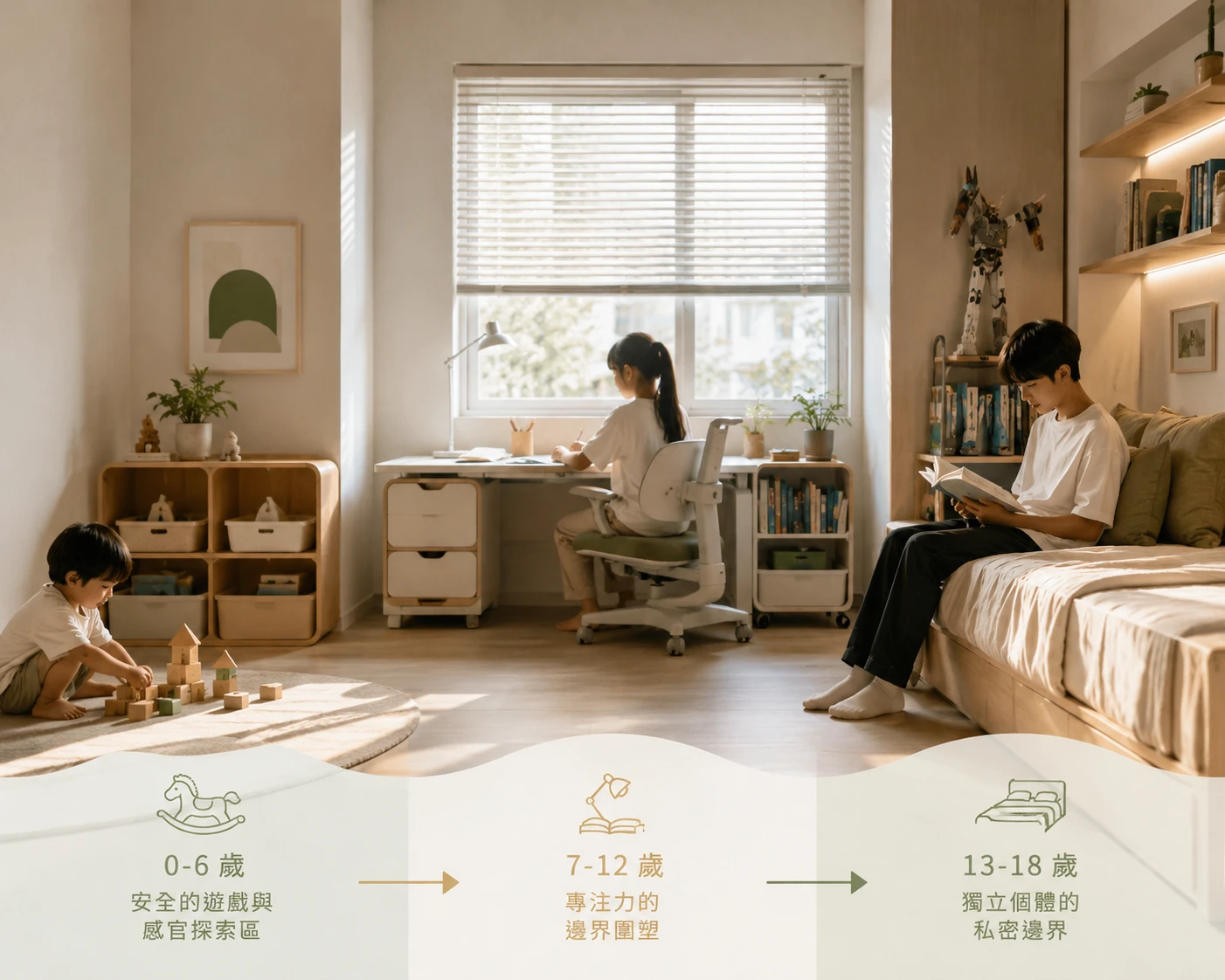 空間定見系列（八）：次臥室/小孩房——不只是色彩的堆疊，是陪伴孩子長大的彈性容器