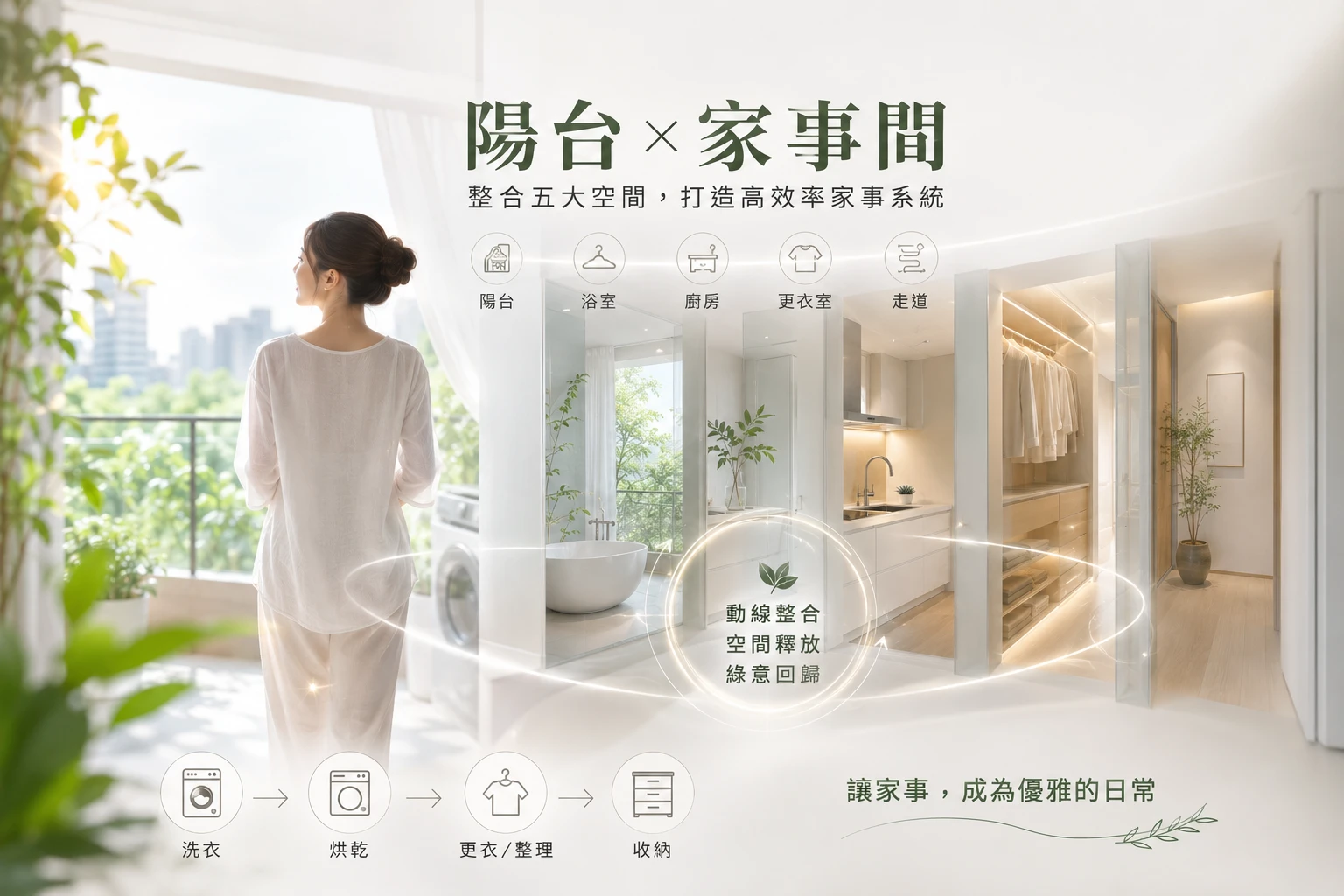 空間定見系列（九）：陽台與家事間——都市夾縫裡的綠意呼吸，做家事的優雅轉速