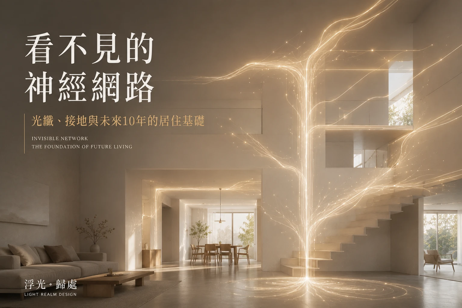 浮光歸處｜職人觀點系列 Vol.3 無線時代為什麼還要拉實體網線？ 設計師揭秘： 老屋裝潢「光纖入戶、安全接地與網速不降速」的未來神經網路