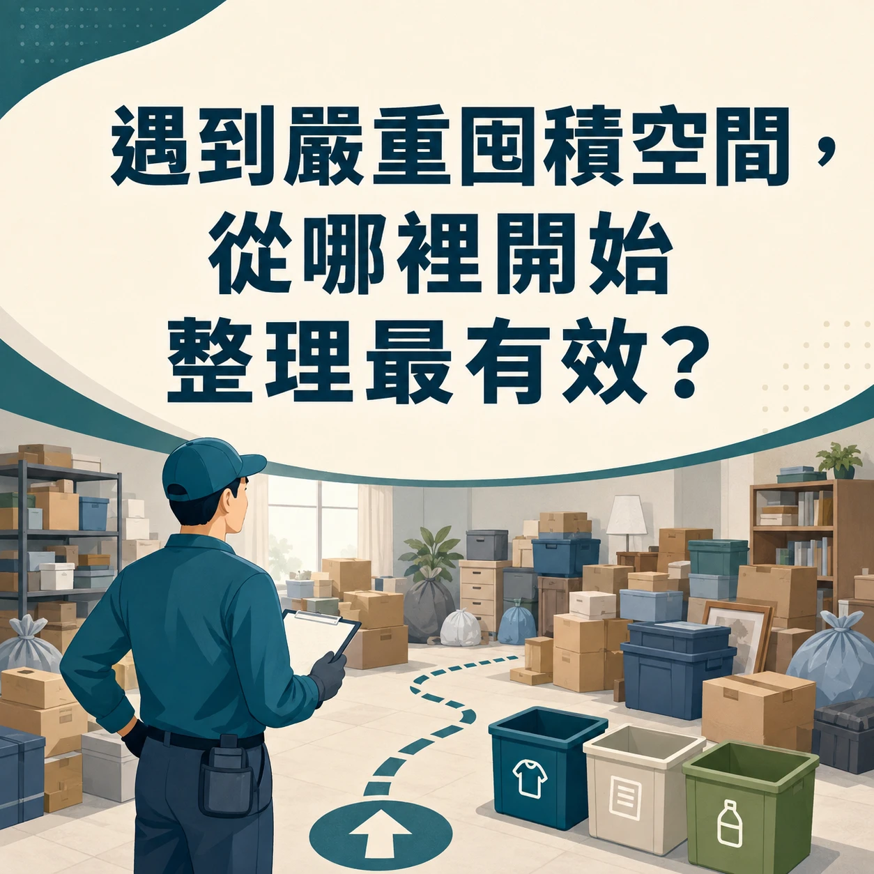 遇到嚴重囤積空間，從哪裡開始整理最有效？