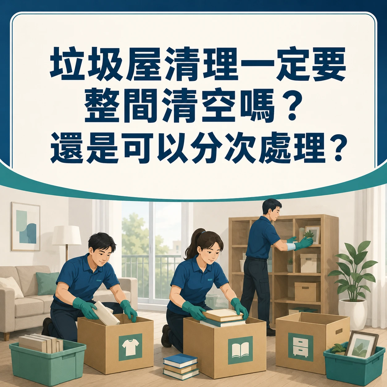 垃圾屋清理一定要整間清空嗎？