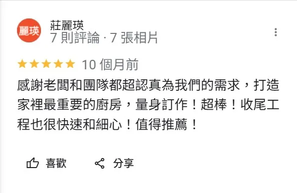 量身訂作！收尾工程也很快速和細心！｜台北系統櫃訂製｜台北廚具推薦