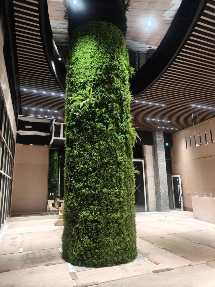 仿生植栽牆｜社區大樓公設｜山水城州